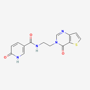 6-oxo-N-(2-(4-oxothieno[3,2-d]pyrimidin-3(4H)-yl)ethyl)-1,6-dihydropyridine-3-carboxamide