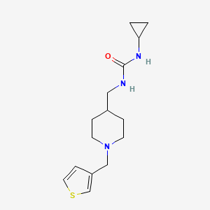 1-Cyclopropyl-3-((1-(thiophen-3-ylmethyl)piperidin-4-yl)methyl)urea