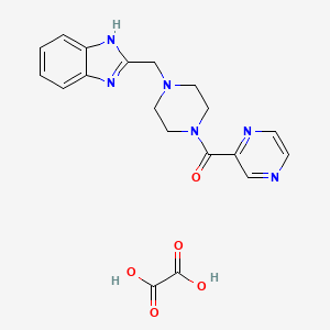 (4-((1H-benzo[d]imidazol-2-yl)methyl)piperazin-1-yl)(pyrazin-2-yl)methanone oxalate