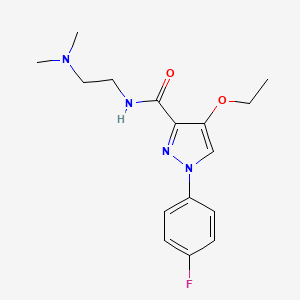 N-(2-(dimethylamino)ethyl)-4-ethoxy-1-(4-fluorophenyl)-1H-pyrazole-3-carboxamide