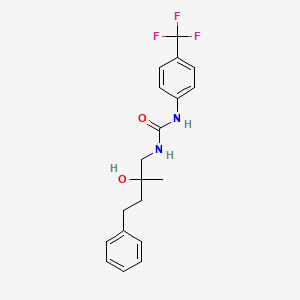 1-(2-Hydroxy-2-methyl-4-phenylbutyl)-3-[4-(trifluoromethyl)phenyl]urea
