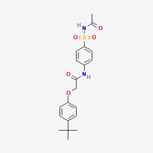 N-[4-(acetylsulfamoyl)phenyl]-2-(4-tert-butylphenoxy)acetamide