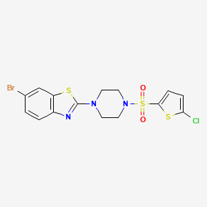 6-Bromo-2-(4-((5-chlorothiophen-2-yl)sulfonyl)piperazin-1-yl)benzo[d]thiazole