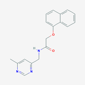 molecular formula C18H17N3O2 B2704376 N-((6-甲基嘧啶-4-基)甲基)-2-(萘-1-基氧基)乙酰胺 CAS No. 2191265-51-5