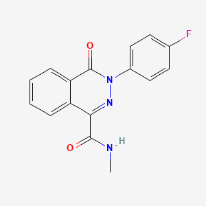 molecular formula C16H12FN3O2 B2704420 3-(4-氟苯基)-N-甲基-4-氧代-3,4-二氢-1-邻苯二嗪甲酰胺 CAS No. 339021-32-8