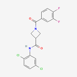 molecular formula C17H12Cl2F2N2O2 B2704434 N-(2,5-dichlorophenyl)-1-(3,4-difluorobenzoyl)azetidine-3-carboxamide CAS No. 1334373-77-1