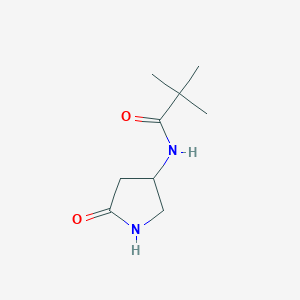 molecular formula C9H16N2O2 B2704446 N-(5-oxopyrrolidin-3-yl)pivalamide CAS No. 1351588-56-1