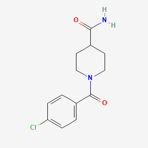 molecular formula C13H15ClN2O2 B2704454 1-(4-Chlorobenzoyl)piperidine-4-carboxamide CAS No. 298685-34-4