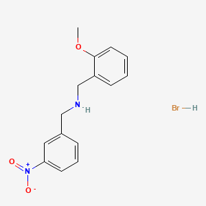 molecular formula C15H17BrN2O3 B2704456 (2-Methoxybenzyl)(3-nitrobenzyl)amine hydrobromide CAS No. 1609400-22-7; 418790-82-6