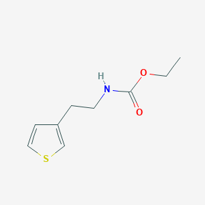 molecular formula C9H13NO2S B2704464 乙基 (2-(噻吩-3-基)乙基)氨基甲酸酯 CAS No. 960289-02-5