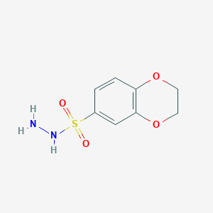 molecular formula C8H10N2O4S B2704493 2,3-Dihydro-1,4-benzodioxine-6-sulfonohydrazide CAS No. 1094453-02-7