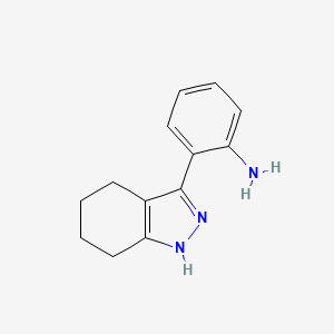 molecular formula C13H15N3 B2704559 2-(4,5,6,7-四氢-1H-吲哚-3-基)苯胺 CAS No. 199724-77-1