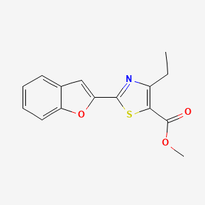Methyl 2-(1-benzofuran-2-yl)-4-ethyl-1,3-thiazole-5-carboxylate