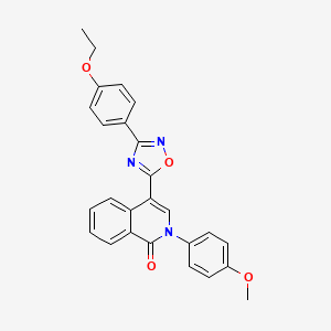4-[3-(4-ethoxyphenyl)-1,2,4-oxadiazol-5-yl]-2-(4-methoxyphenyl)isoquinolin-1(2H)-one