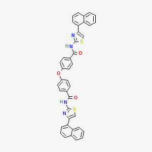 N-[4-(naphthalen-1-yl)-1,3-thiazol-2-yl]-4-(4-{[4-(naphthalen-1-yl)-1,3-thiazol-2-yl]carbamoyl}phenoxy)benzamide