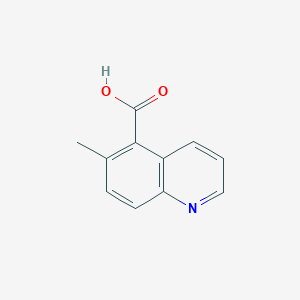 molecular formula C11H9NO2 B2704598 6-甲基喹啉-5-甲酸 CAS No. 1211488-26-4