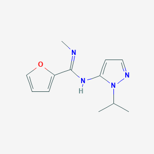 N'-(1-isopropyl-1H-pyrazol-5-yl)-N-methylfuran-2-carboximidamide