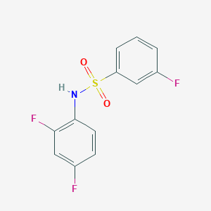 molecular formula C12H8F3NO2S B270462 N-(2,4-difluorophenyl)-3-fluorobenzenesulfonamide 