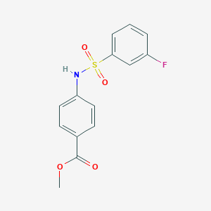 Methyl 4-{[(3-fluorophenyl)sulfonyl]amino}benzoate