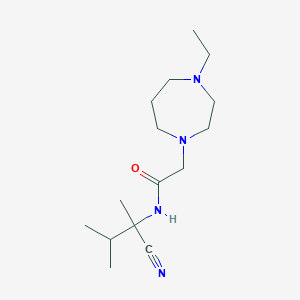 N-(1-cyano-1,2-dimethylpropyl)-2-(4-ethyl-1,4-diazepan-1-yl)acetamide