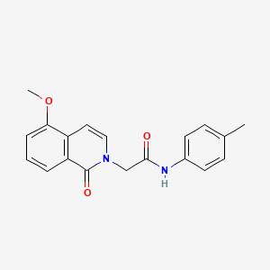 molecular formula C19H18N2O3 B2704737 2-(5-methoxy-1-oxoisoquinolin-2-yl)-N-(4-methylphenyl)acetamide CAS No. 868223-33-0