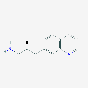 molecular formula C13H16N2 B2704740 (2R)-2-Methyl-3-quinolin-7-ylpropan-1-amine CAS No. 2248172-71-4