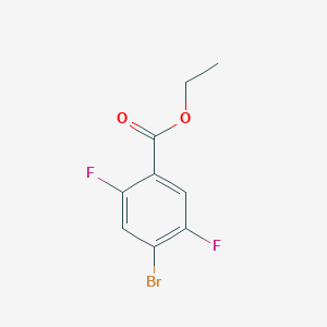 molecular formula C9H7BrF2O2 B2704746 Ethyl 4-bromo-2,5-difluorobenzoate CAS No. 1383685-39-9
