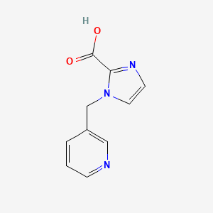 molecular formula C10H9N3O2 B2704756 1-(吡啶-3-基甲基)-1H-咪唑-2-羧酸 CAS No. 1439902-61-0