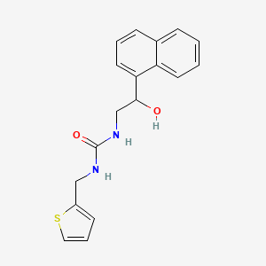 1-(2-Hydroxy-2-(naphthalen-1-yl)ethyl)-3-(thiophen-2-ylmethyl)urea
