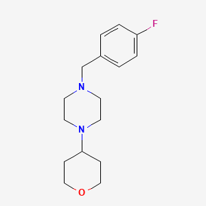 1-[(4-Fluorophenyl)methyl]-4-(oxan-4-yl)piperazine