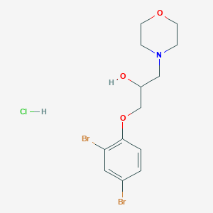 1-(2,4-Dibromophenoxy)-3-morpholinopropan-2-ol hydrochloride