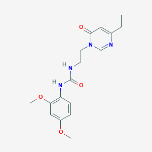 1-(2,4-dimethoxyphenyl)-3-(2-(4-ethyl-6-oxopyrimidin-1(6H)-yl)ethyl)urea