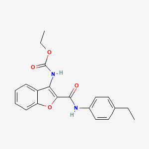 Ethyl (2-((4-ethylphenyl)carbamoyl)benzofuran-3-yl)carbamate