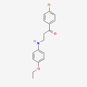 1-(4-Bromophenyl)-3-(4-ethoxyanilino)-1-propanone