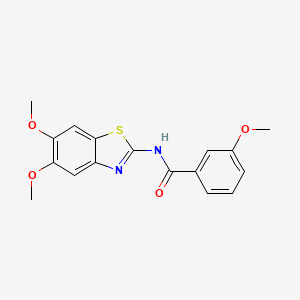N-(5,6-dimethoxybenzo[d]thiazol-2-yl)-3-methoxybenzamide