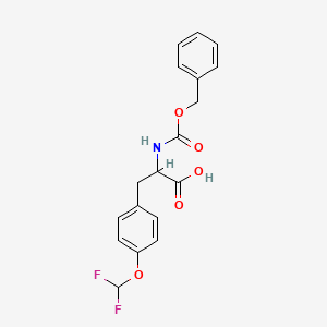 3-[4-(Difluoromethoxy)phenyl]-2-(phenylmethoxycarbonylamino)propanoic acid