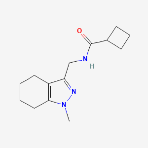 molecular formula C14H21N3O B2704831 N-((1-methyl-4,5,6,7-tetrahydro-1H-indazol-3-yl)methyl)cyclobutanecarboxamide CAS No. 1448044-39-0