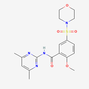 N-(4,6-dimethylpyrimidin-2-yl)-2-methoxy-5-(morpholin-4-ylsulfonyl)benzamide