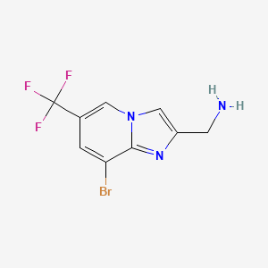 [8-Bromo-6-(trifluoromethyl)imidazo[1,2-a]pyridin-2-yl]methanamine