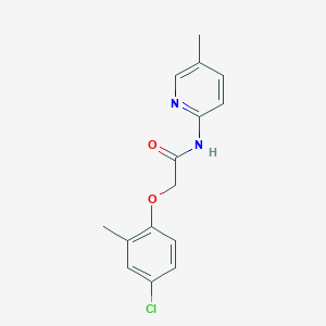molecular formula C15H15ClN2O2 B270484 2-(4-chloro-2-methylphenoxy)-N-(5-methylpyridin-2-yl)acetamide 