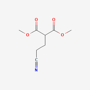 molecular formula C8H11NO4 B2704844 1,3-Dimethyl 2-(2-cyanoethyl)propanedioate CAS No. 58763-40-9