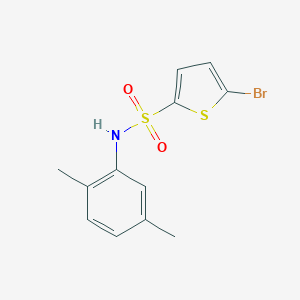 molecular formula C12H12BrNO2S2 B270485 5-bromo-N-(2,5-dimethylphenyl)thiophene-2-sulfonamide 