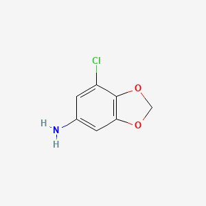 molecular formula C7H6ClNO2 B2704852 7-Chlorobenzo[d][1,3]dioxol-5-amine CAS No. 2219368-43-9