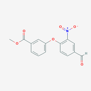 Methyl 3-(4-formyl-2-nitrophenoxy)benzoate