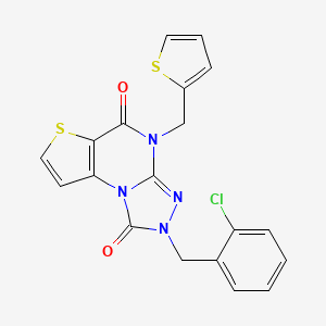 2-(2-chlorobenzyl)-4-(thiophen-2-ylmethyl)thieno[2,3-e][1,2,4]triazolo[4,3-a]pyrimidine-1,5(2H,4H)-dione