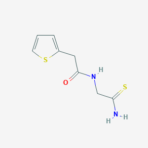molecular formula C8H10N2OS2 B2704864 N-(carbamothioylmethyl)-2-(thiophen-2-yl)acetamide CAS No. 1226420-03-6