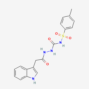 1-[[2-(1H-indol-3-yl)acetyl]amino]-3-(4-methylphenyl)sulfonylurea