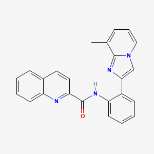 N-(2-(8-methylimidazo[1,2-a]pyridin-2-yl)phenyl)quinoline-2-carboxamide