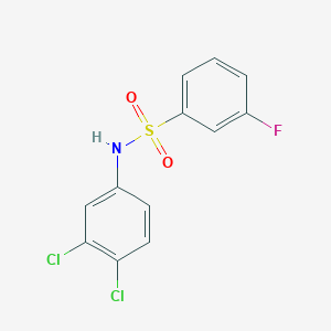 molecular formula C12H8Cl2FNO2S B270487 N-(3,4-dichlorophenyl)-3-fluorobenzenesulfonamide 