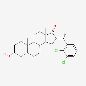 (E)-16-(2,3-dichlorobenzylidene)-3-hydroxy-10,13-dimethyltetradecahydro-1H-cyclopenta[a]phenanthren-17(2H)-one